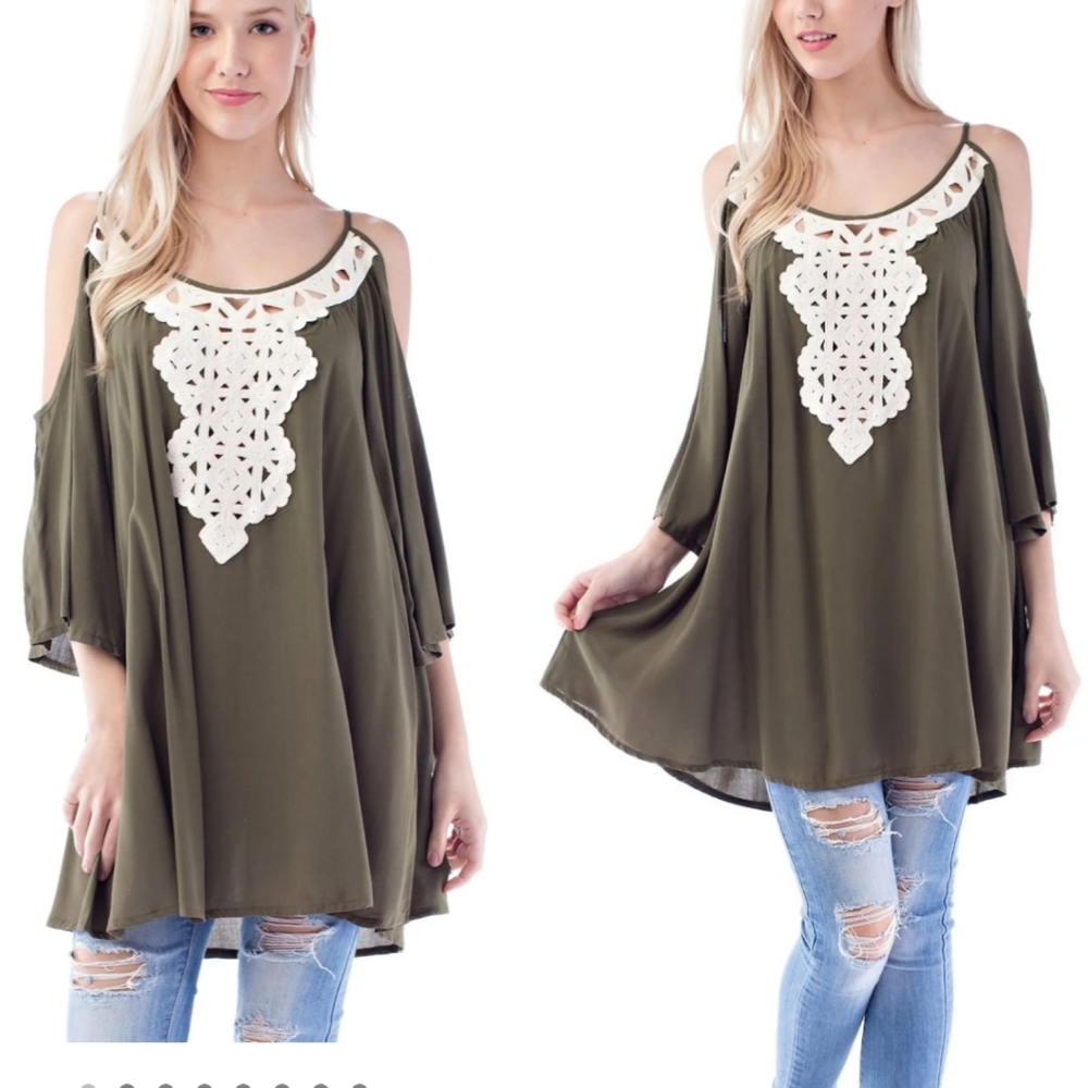 Crochet on Olive Rayon Cover